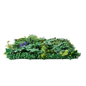 Artificial Grass Wall Panels, 8 PCS 20 x 20 inch, 3D Combination Greenery Boxwood Panel for Indoor Outdoor Green Decor & Ivy Fence Covering